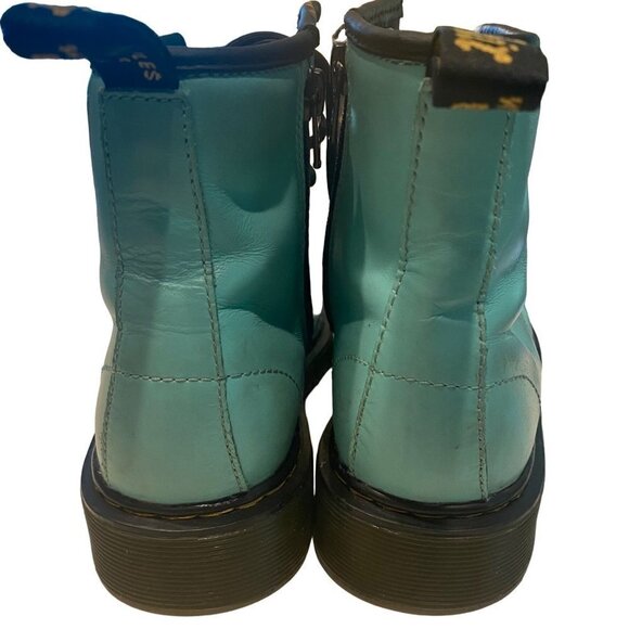 DR. MARTENS "Junior"  1460 J  Peppermint Green Leather Ankle Boots  Youth Size U - Picture 4 of 13